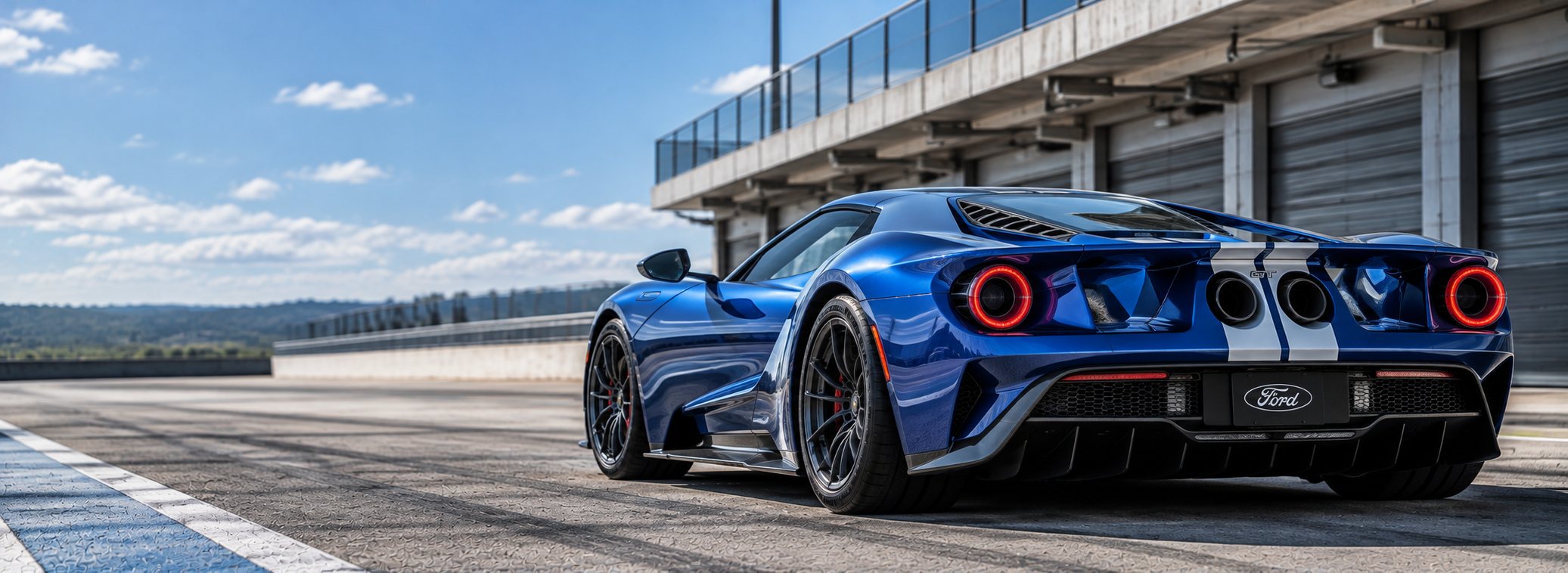 Ford GT at dusk