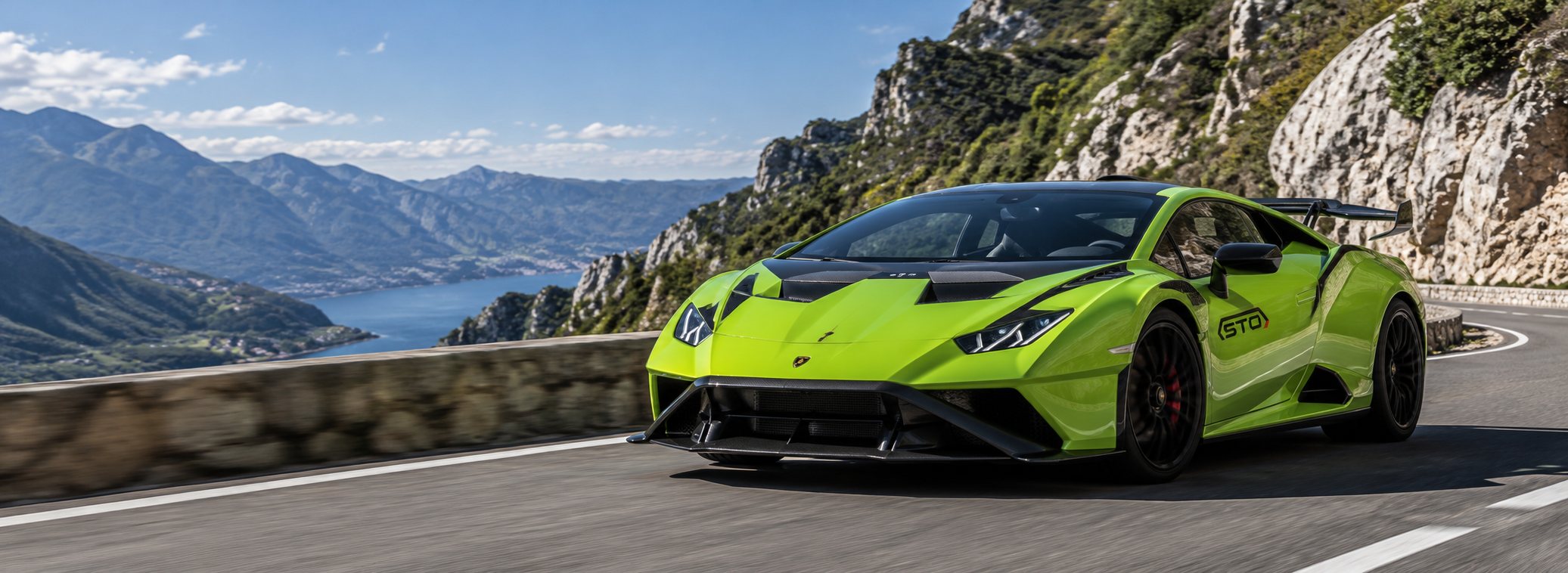 Lamborghini at dusk