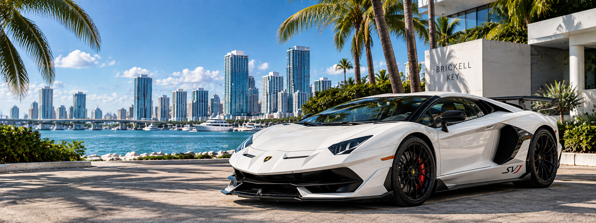 Lamborghini at dusk