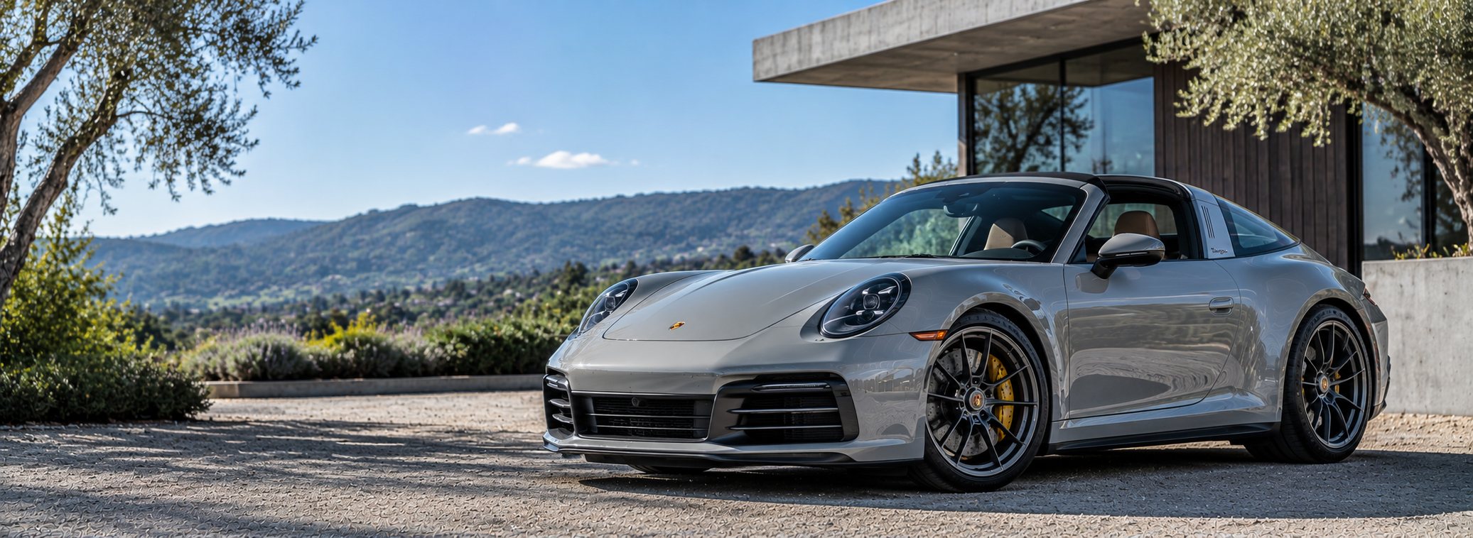 Porsche 992 at dusk