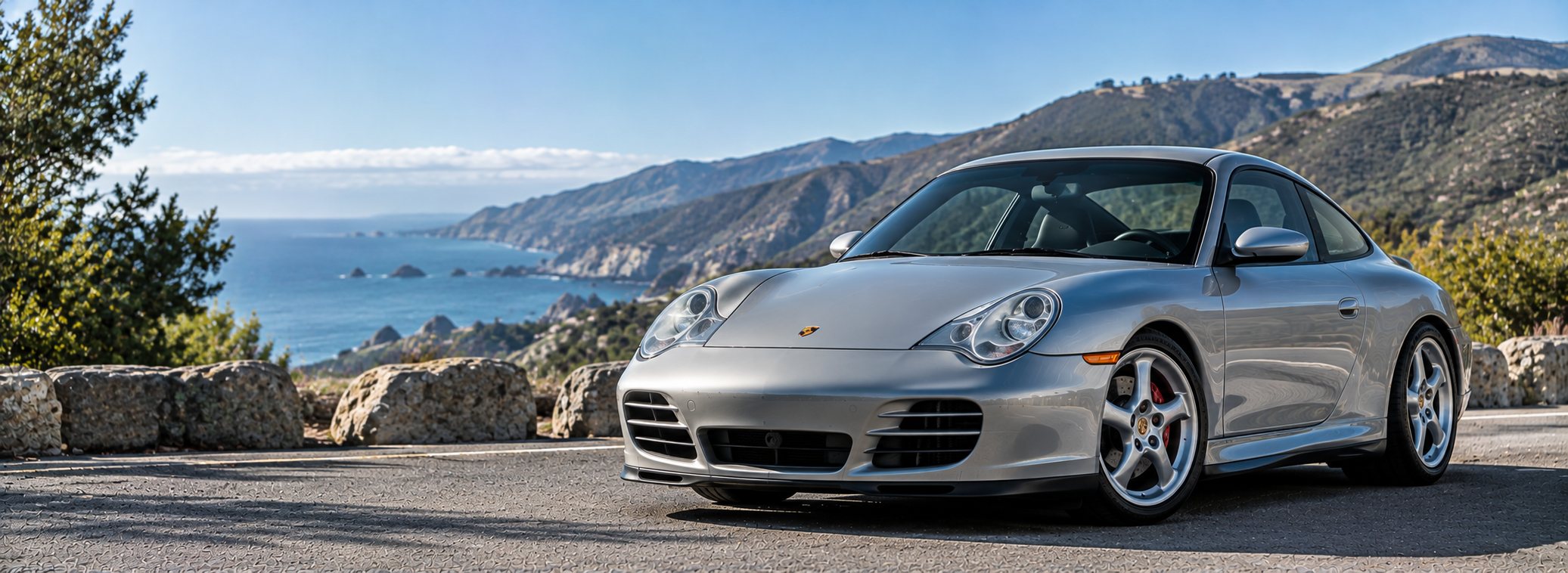 Porsche 996 at dusk