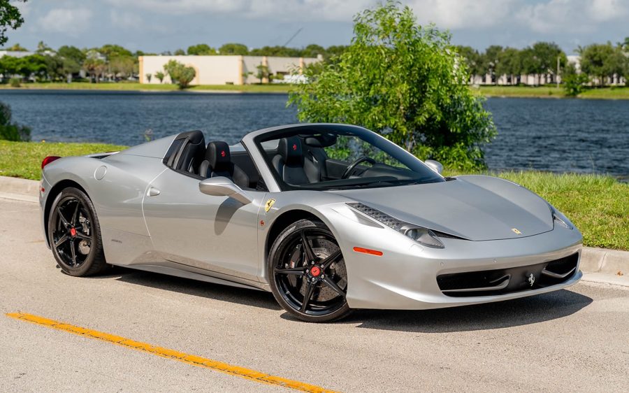 4,400-Mile 2012 Ferrari 458 Spider at Bring a Trailer