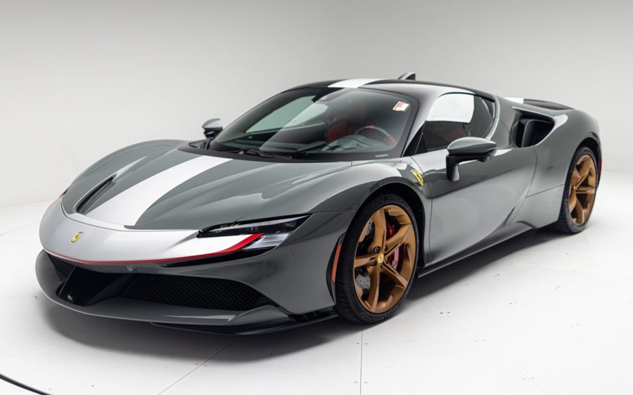 96-Mile 2023 Ferrari SF90 Stradale Assetto Fiorano at Bring a Trailer