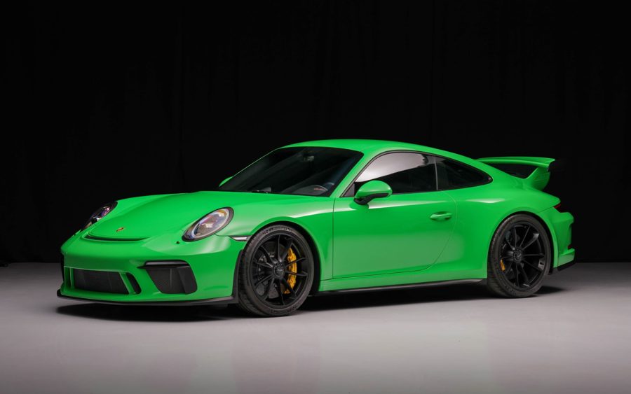 Pure Green 2018 Porsche 911 GT3 6-Speed at Bring a Trailer