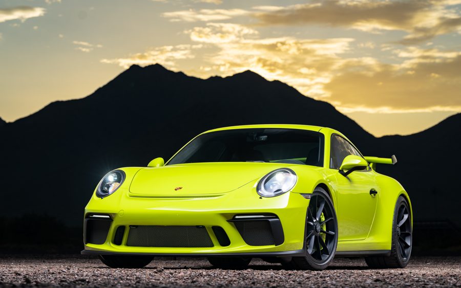 1,300-Mile Birch Green 2018 Porsche 911 GT3 6-Speed at Bring a Trailer