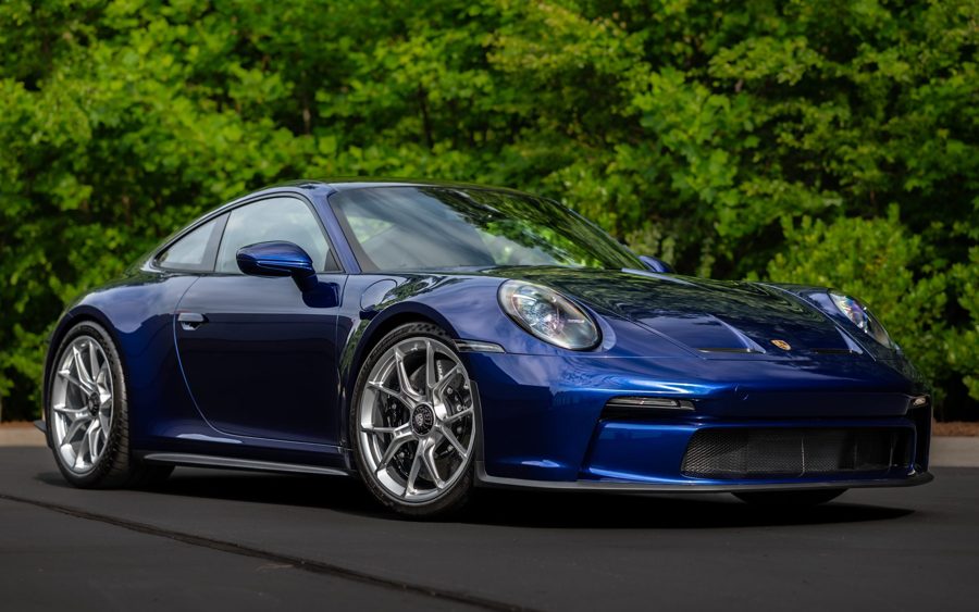 290-Mile San Marino Blue Metallic 2022 Porsche 911 GT3 Touring 6-Speed at Bring a Trailer
