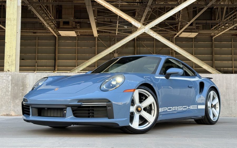Aetna Blue 2025 Porsche 911 Turbo 50 Years at Bring a Trailer